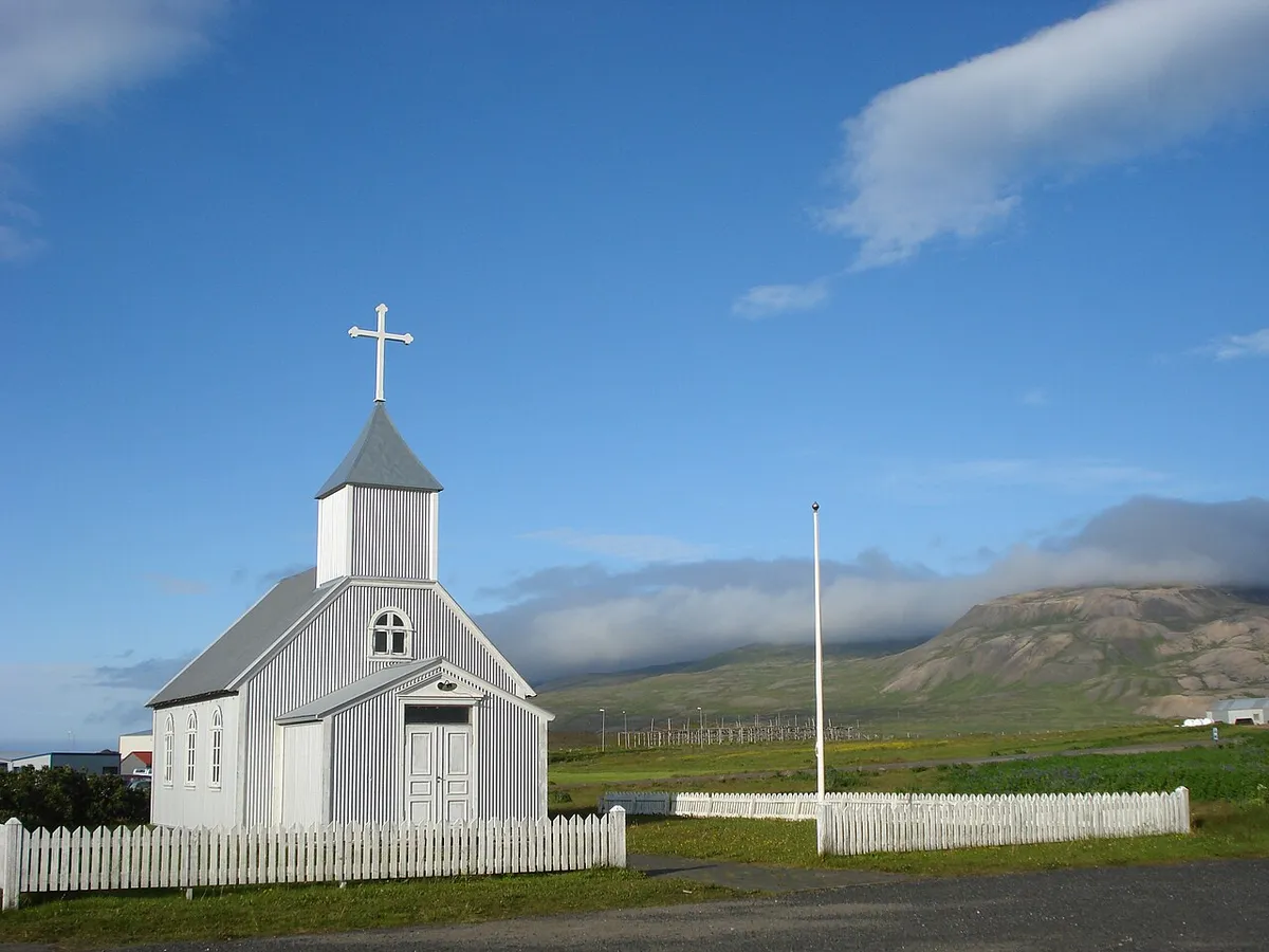 Church / Kirkja in Bakkagerði: Bakkagerðiskirkja, built 1901