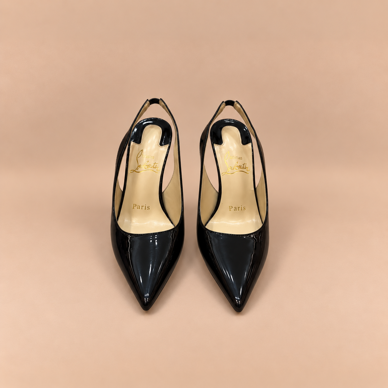 Louboutin slingback — Noir