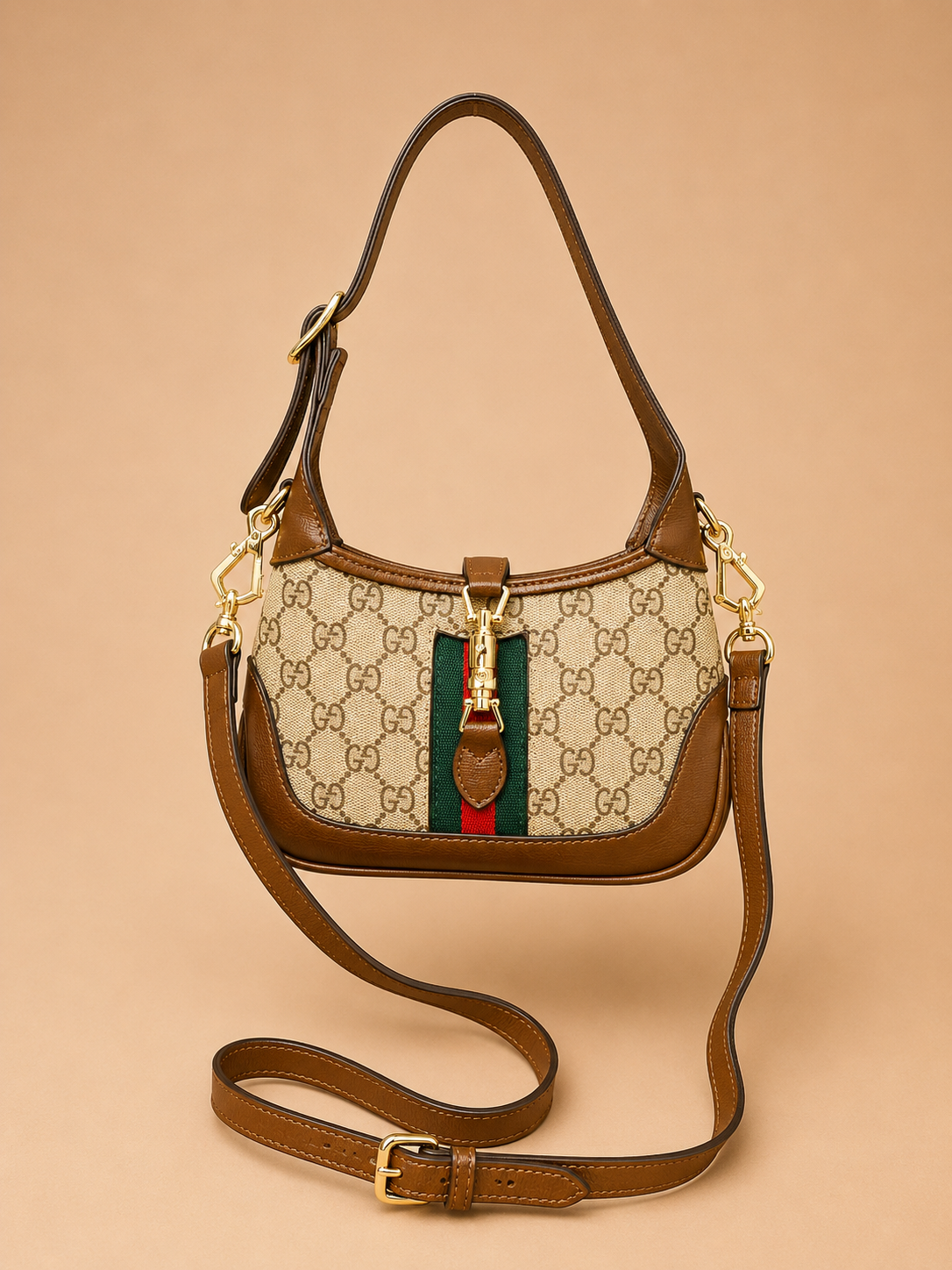 Gucci Jackie S — Marron ,beige — 2
