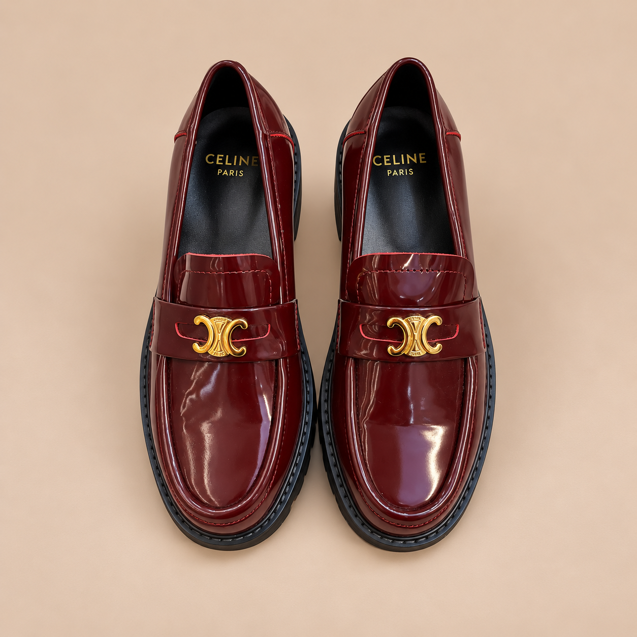 Celine moccasin — Bordeaux — 2