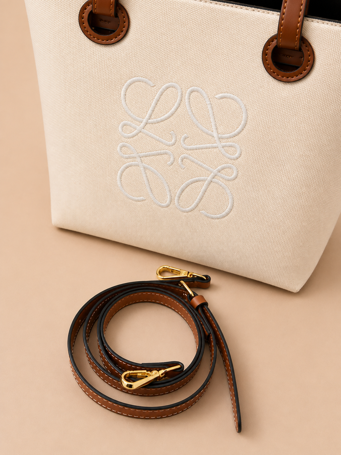 Loewe Paula’s Ibiza Tote — Marron ,beige — 2