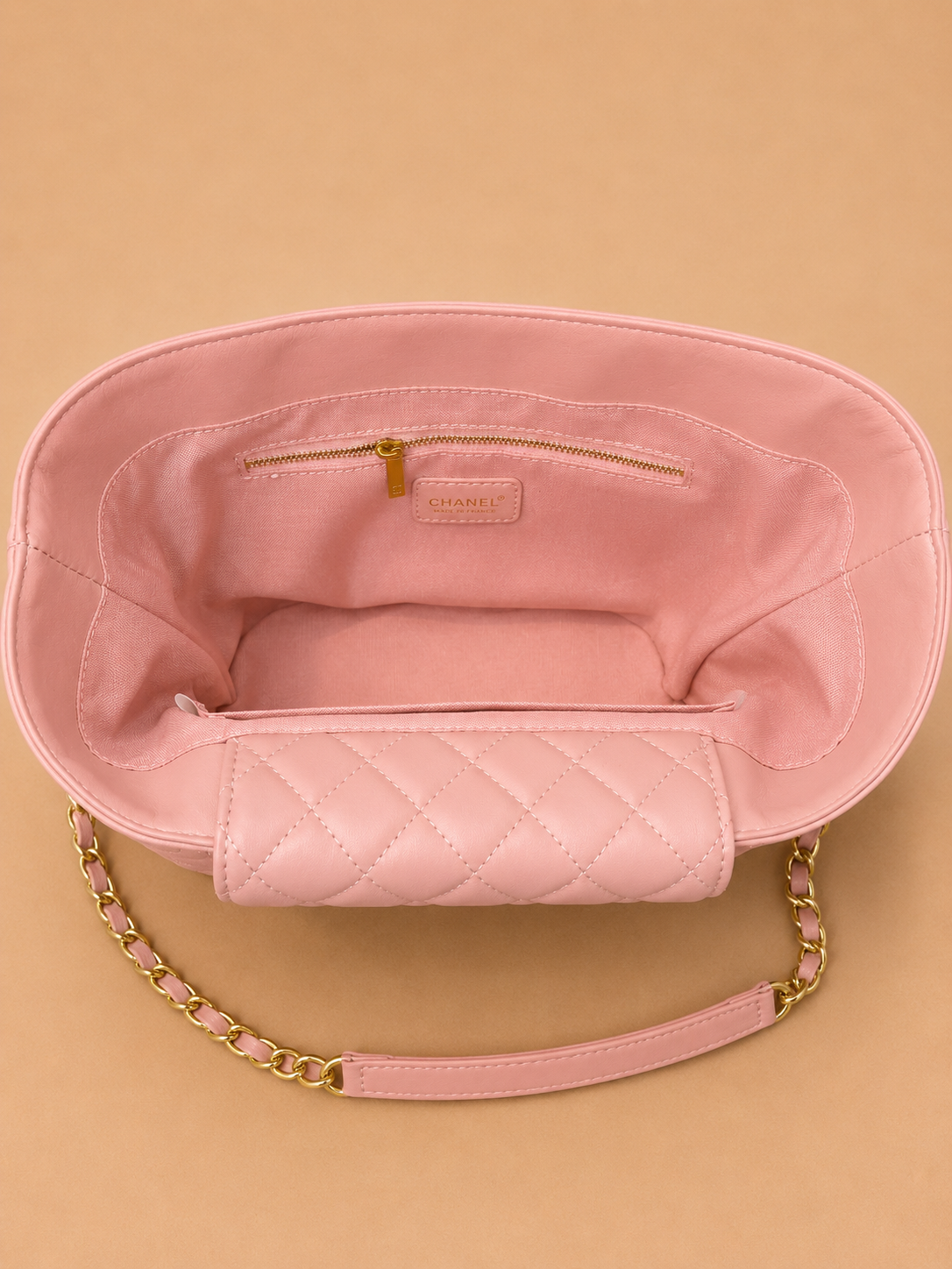 Chanel Straw Beach Tote — Rose — 2