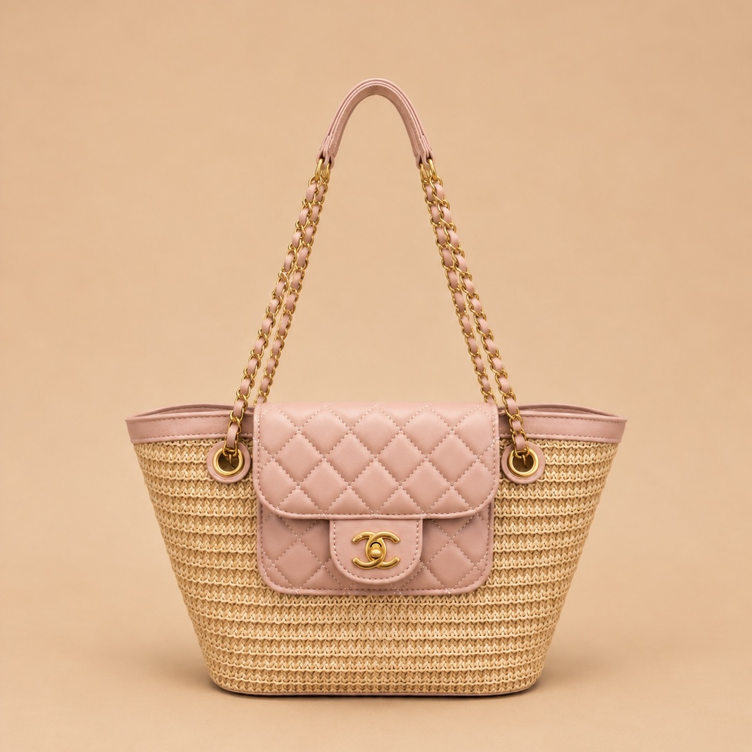 Chanel Straw Beach Tote 