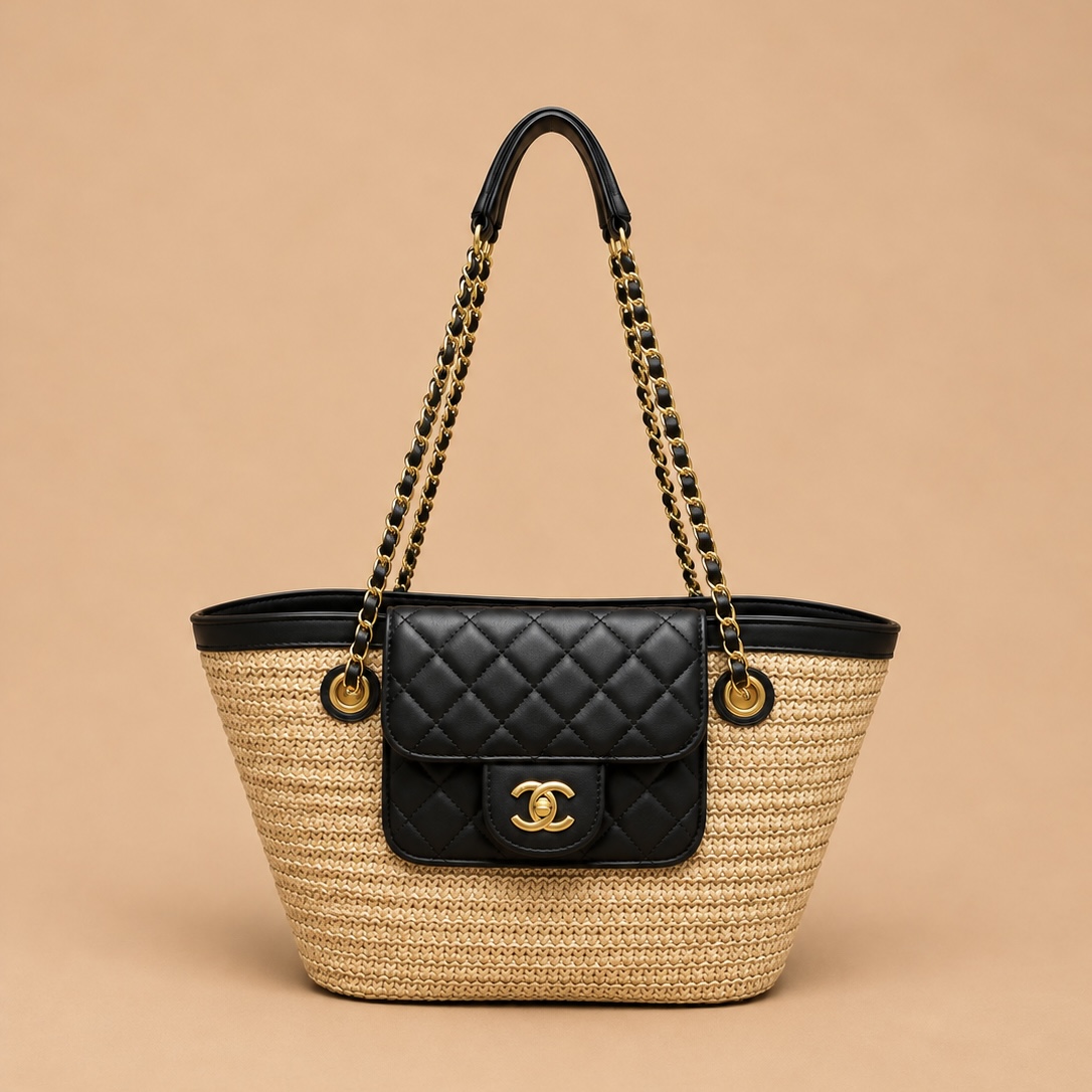 Chanel Straw Beach Tote  — 3