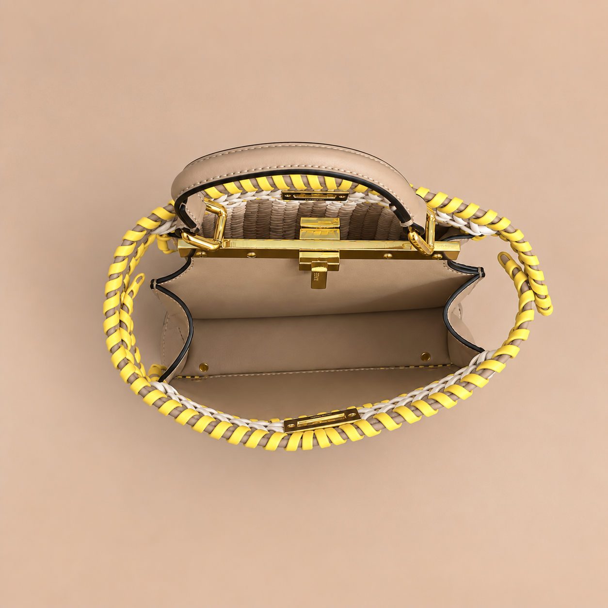 Fendi Peekaboo 1.1 — Jaune ,blanc ,taupe — 3