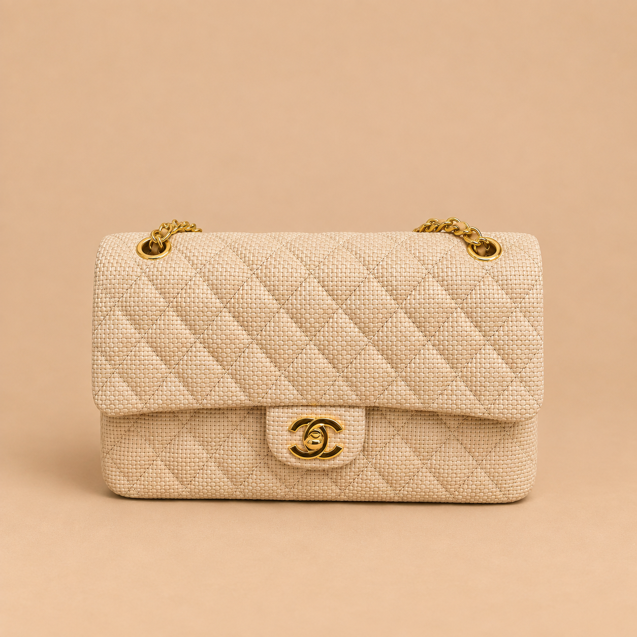 Chanel jumbo 25 raffia