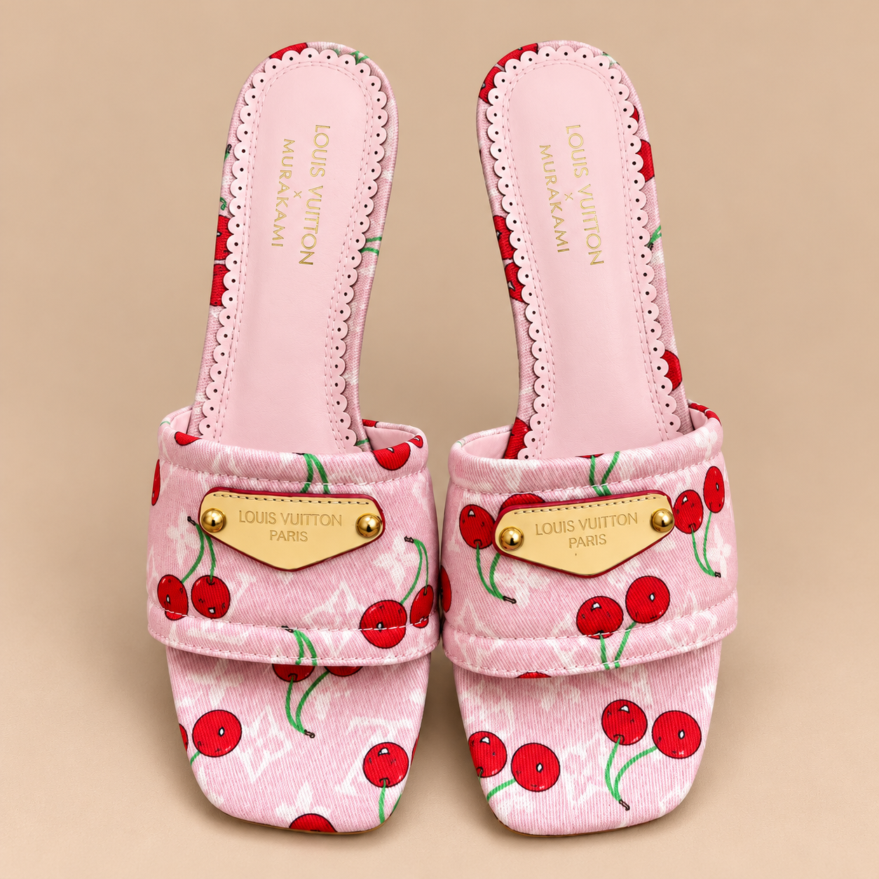 Louis Vuitton x Takashi Murakami Cherry Heel Mule — Marron foncé — 4