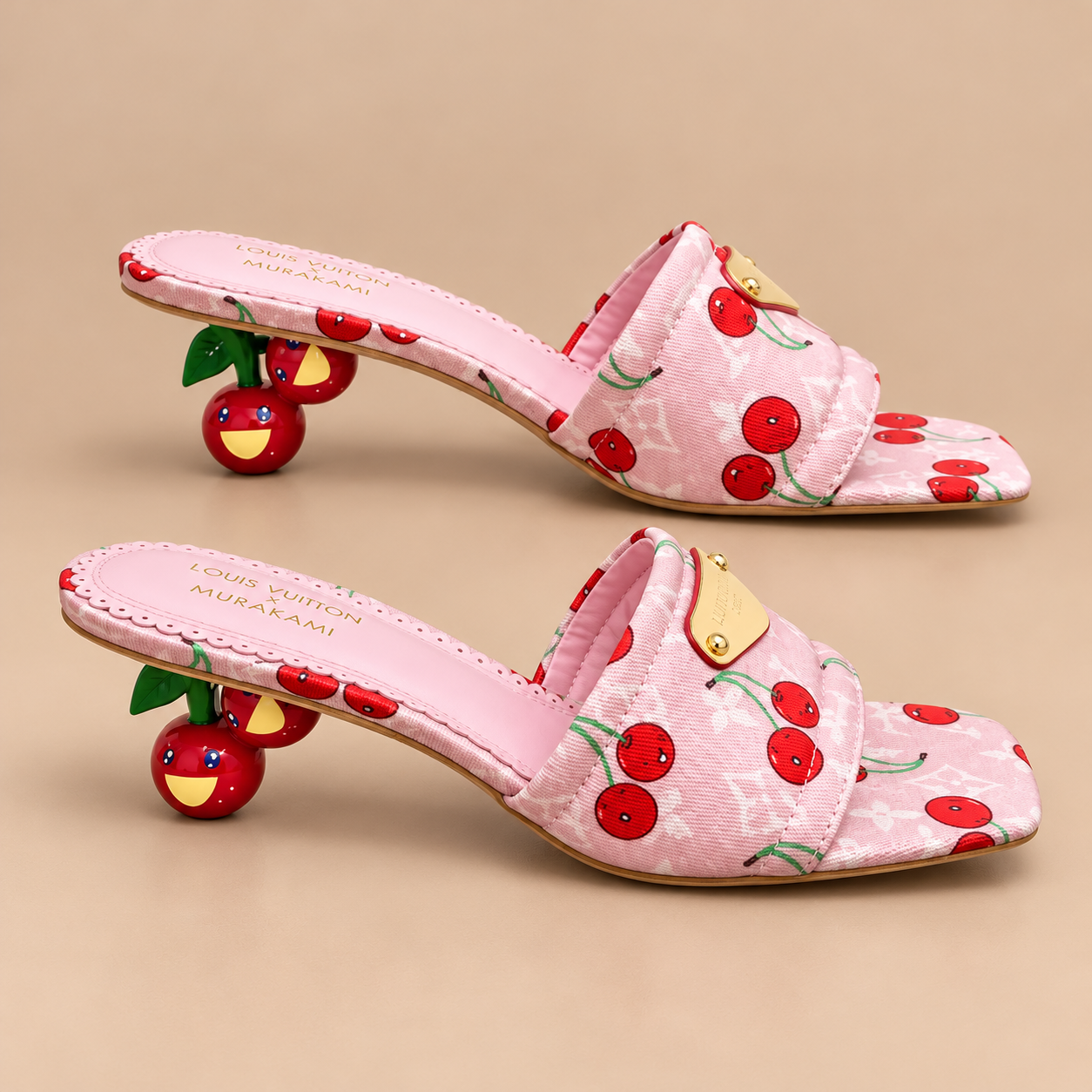 Louis Vuitton x Takashi Murakami Cherry Heel Mule — Marron foncé — 6
