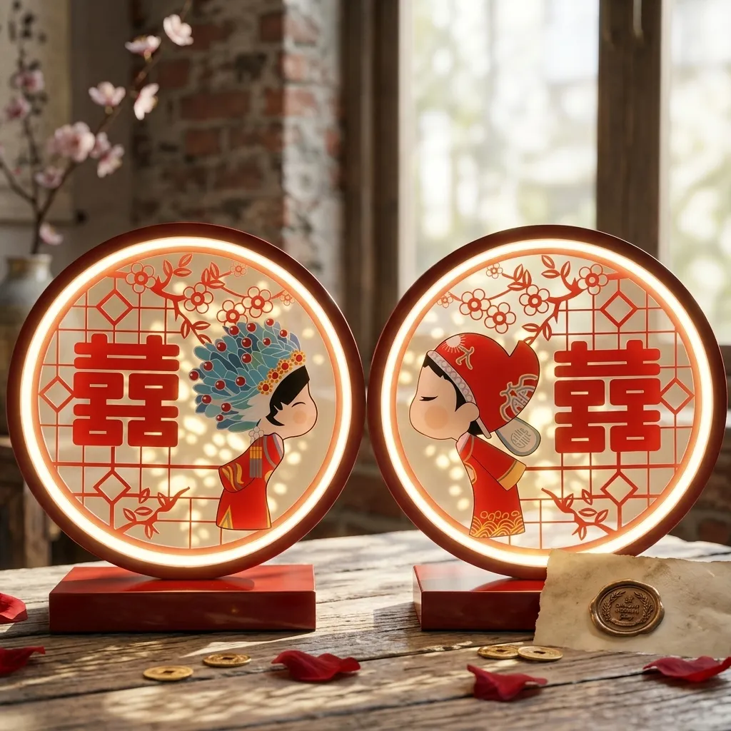 Lampu Pengantin Bulat Pasangan