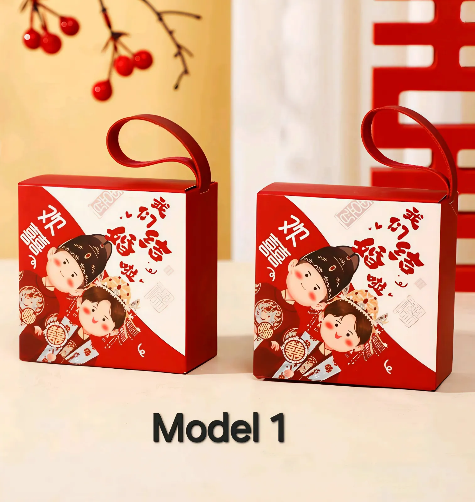 Candy Box Couple Jadul 8,5x8,5x4 5 Cm