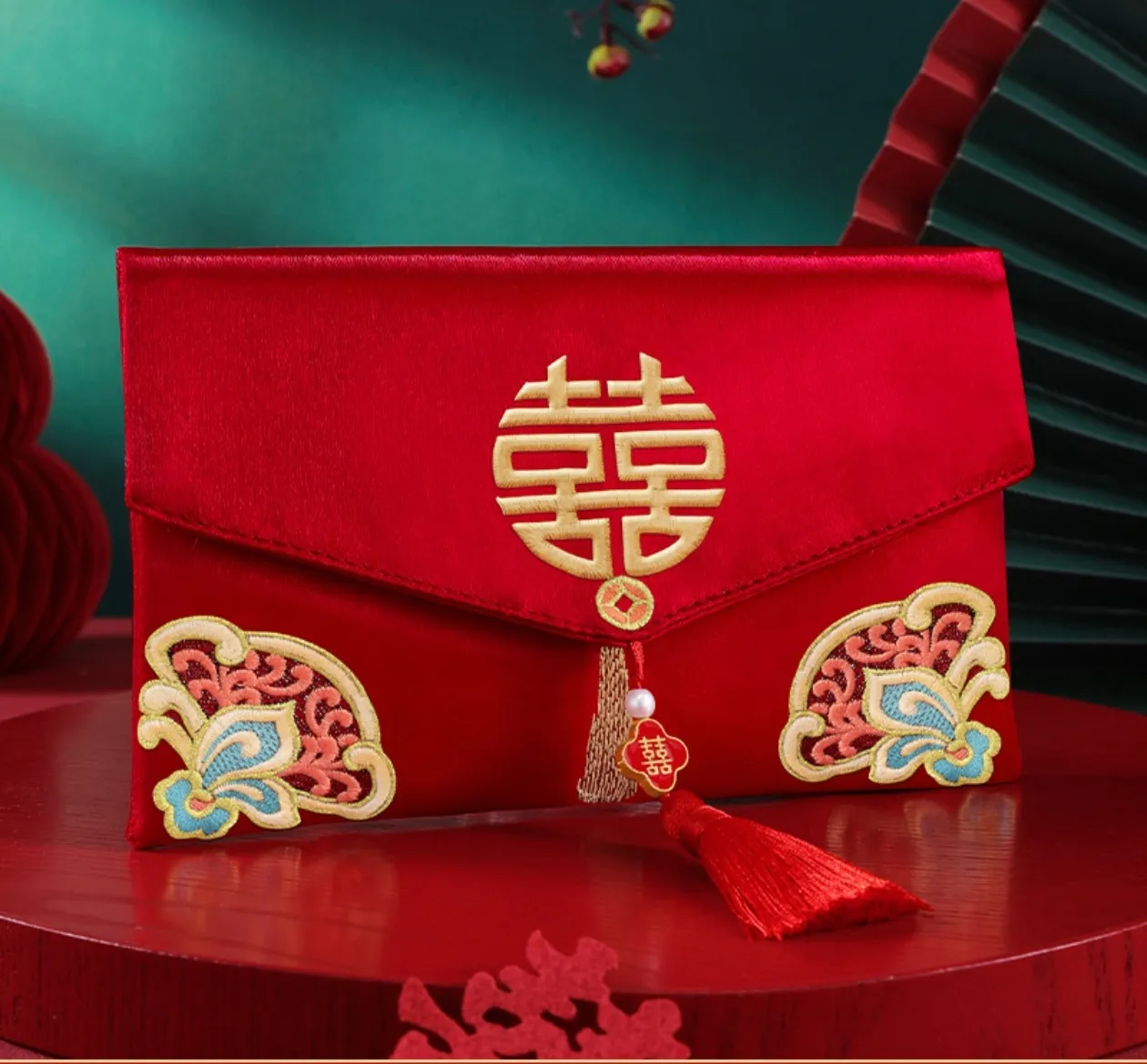 Ampao kain bordir Shuang Xi Rumbai