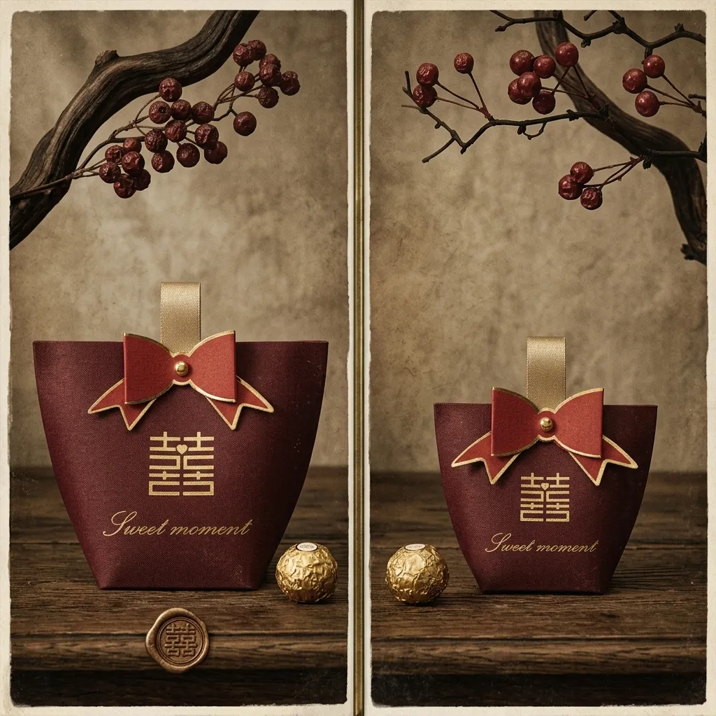 Candy Box Pita Merah Shuang Xi