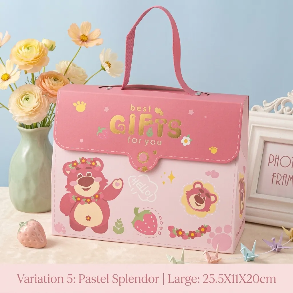 Hampers Ulang Tahun Biru DAN Pink 25x20x11 Cm