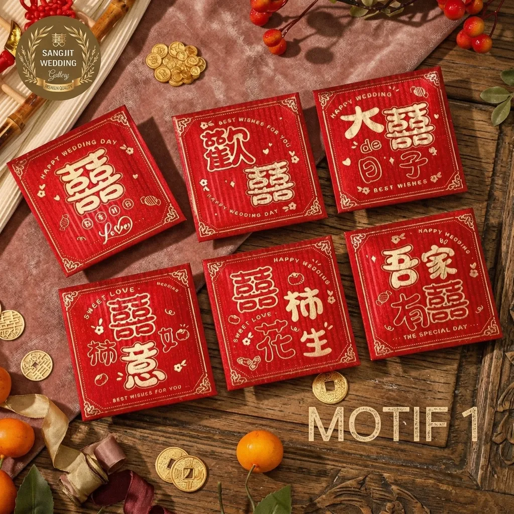 Ampao Segi Gliter Garis Isi 6 Campur Motif
