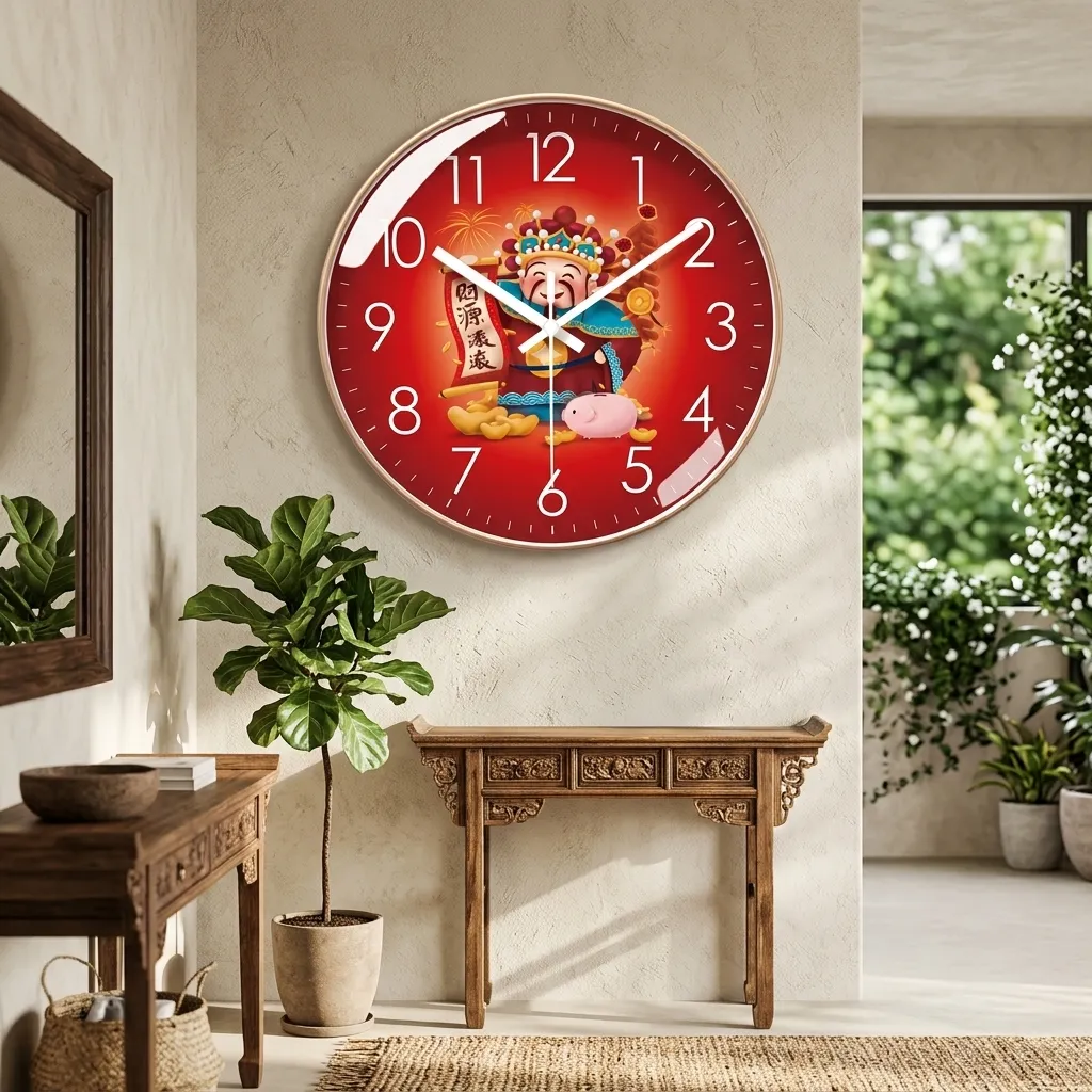 Jam Dinding Dewa Rejeki 12 "
