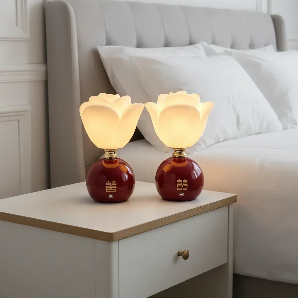Lampu Kamar Model Bunga Charge