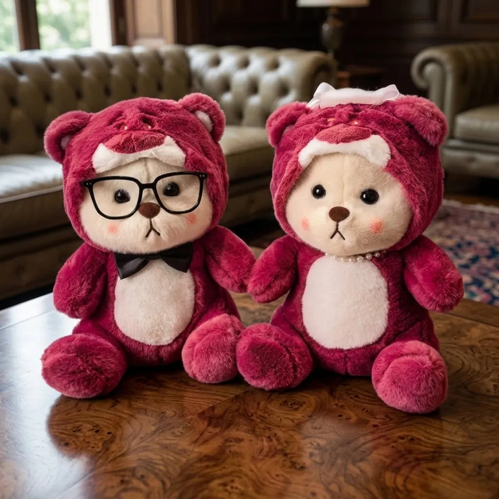 Boneka Bear Kacamata Couple