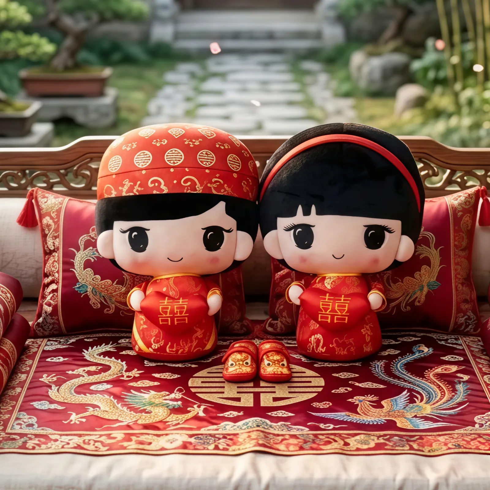 Boneka Couple Kepala Besar 60 CM