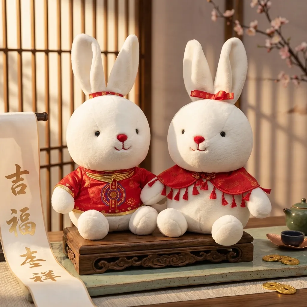 Boneka Rabbit 30 CM Baju TradIsional