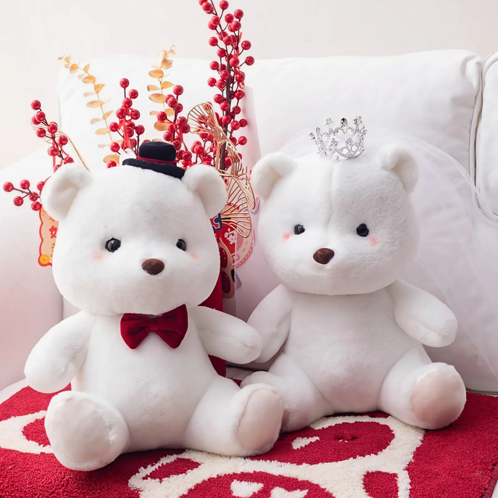 Boneka Teddy Bear Putih 30 CM