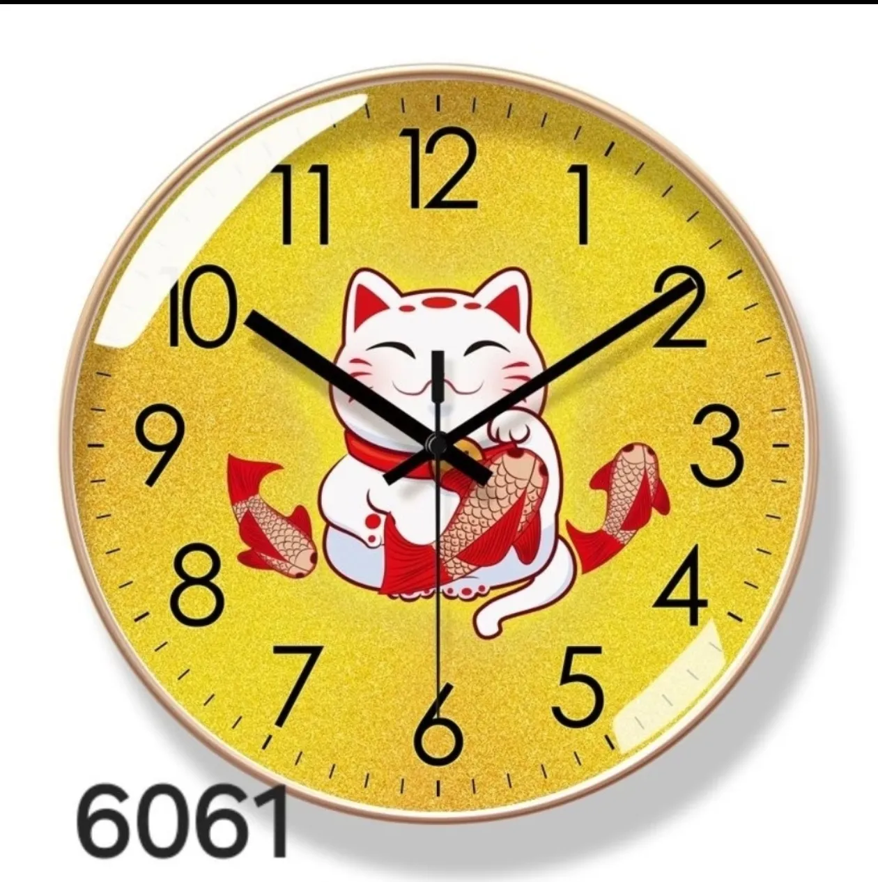 Jam Dinding Kucing 12" Kode