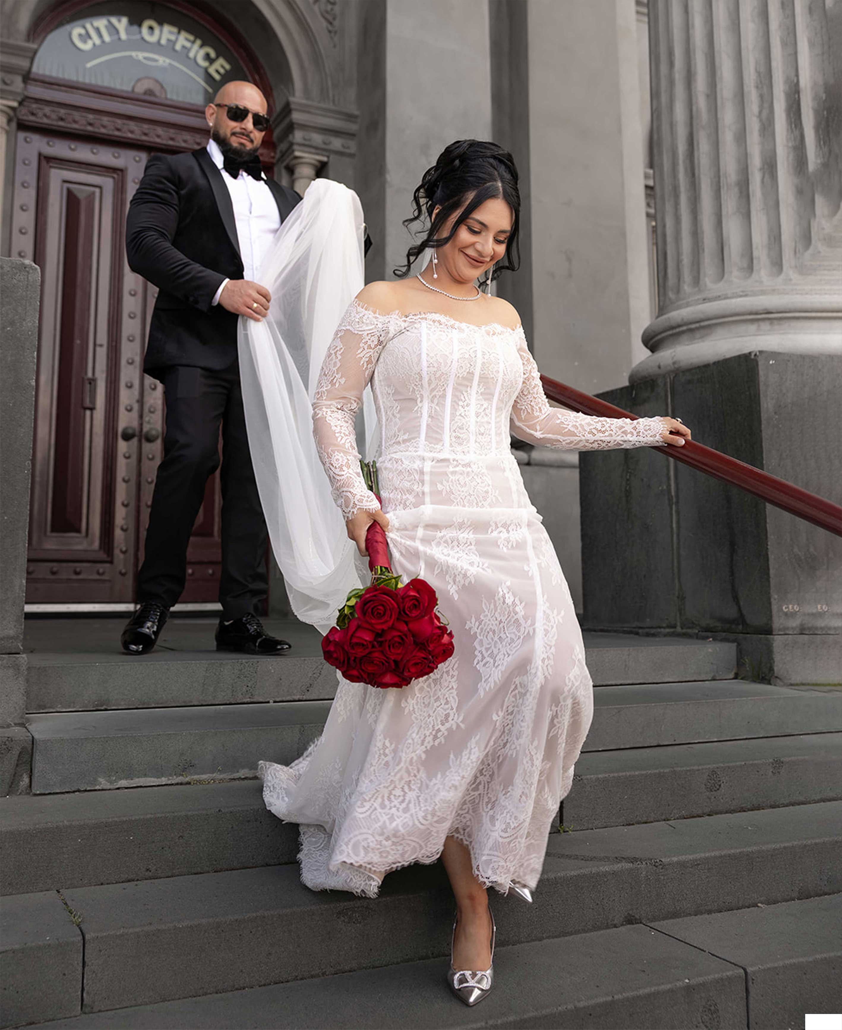 Real Bride Christina | A Stunning Bridal Look by Sani