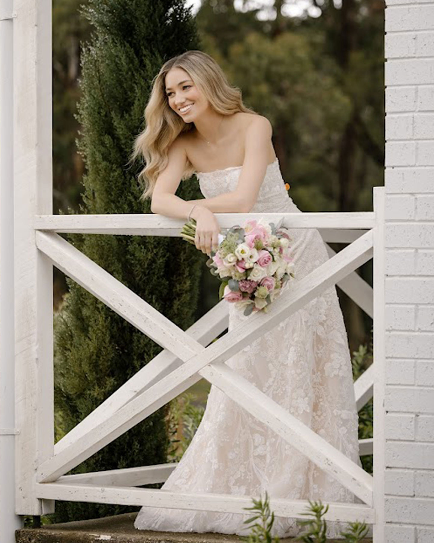 Celestia | Romantic Lace Strapless Wedding Dress 5