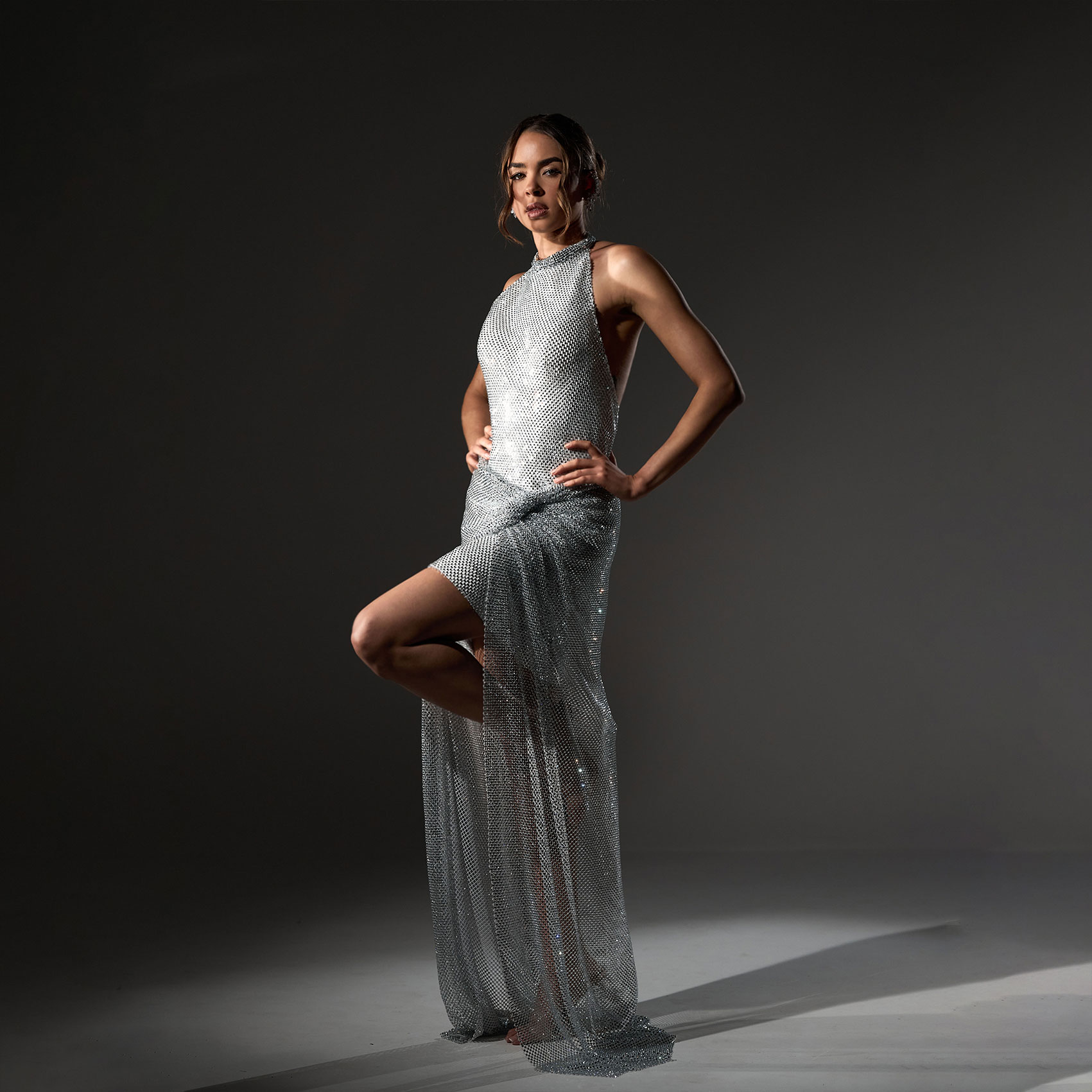 Aurelia | A Moonlit Masterpiece_Stunning Silver Evening Dress
