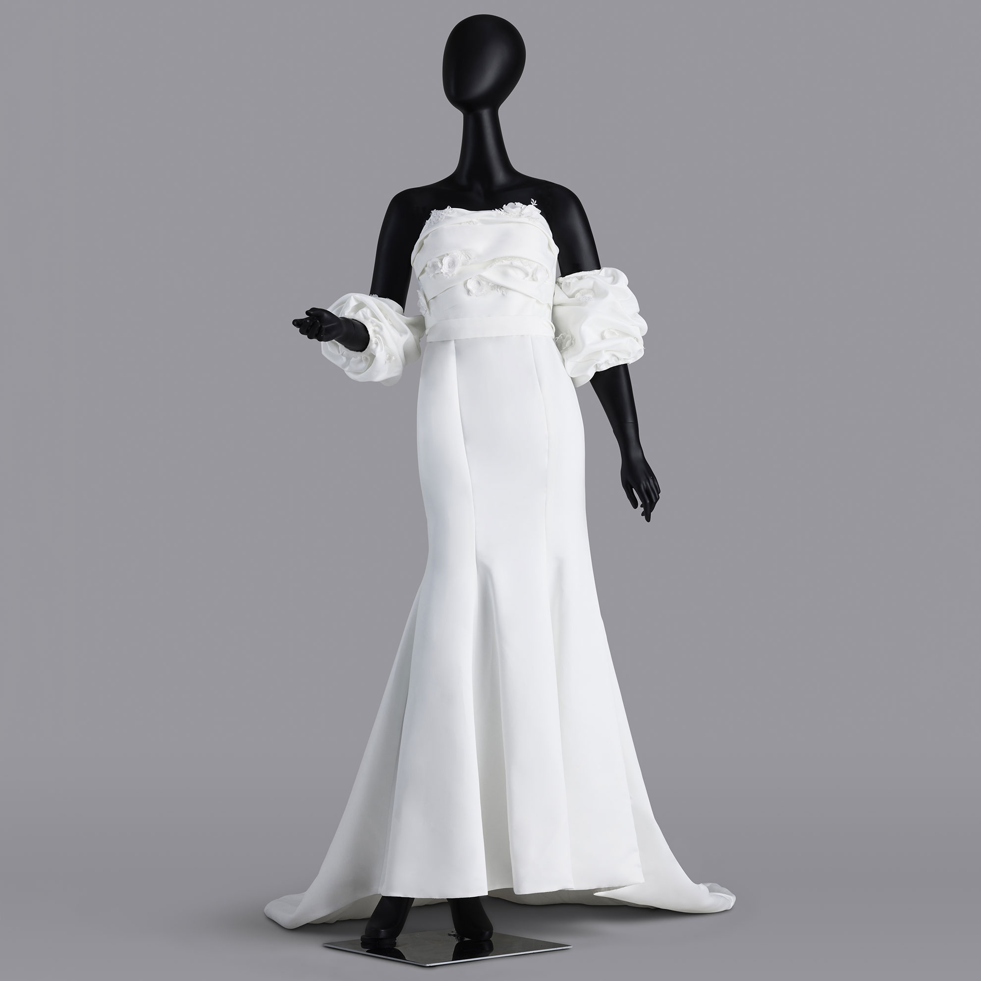 Misha | Timeless Charm with Dramatic Puffy Sleeves