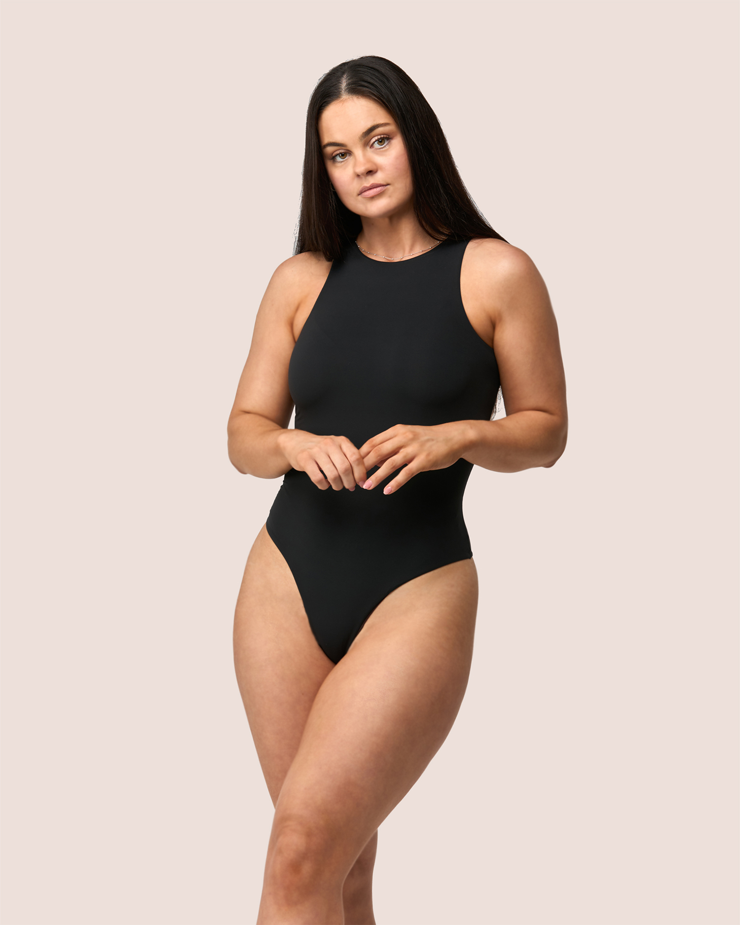 High Neck Bodysuit - Thong Back Design 3