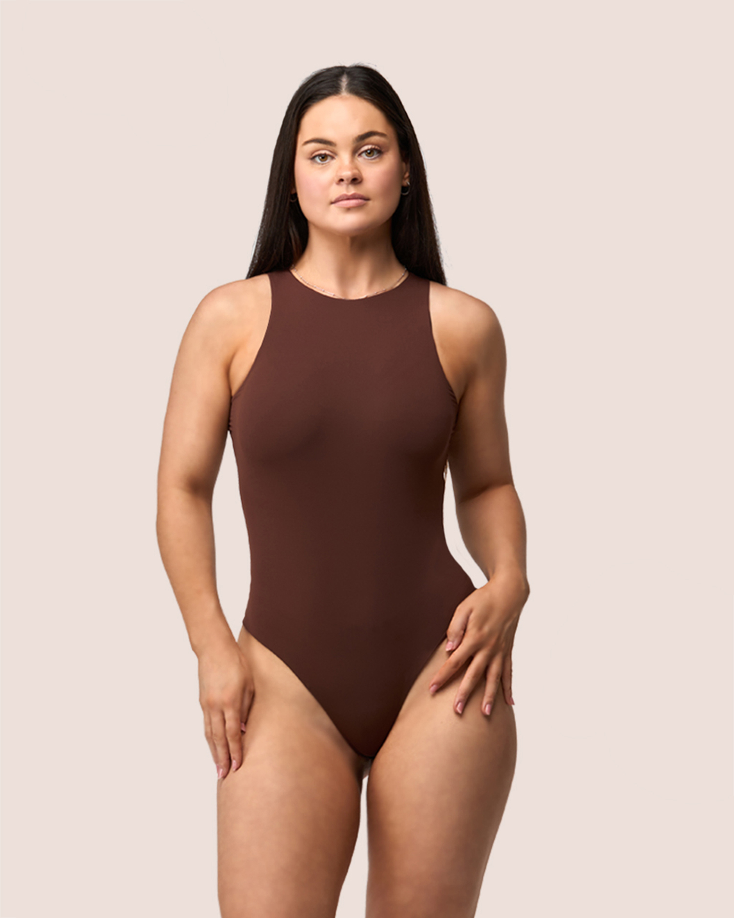 High Neck Bodysuit - Thong Back Design 5