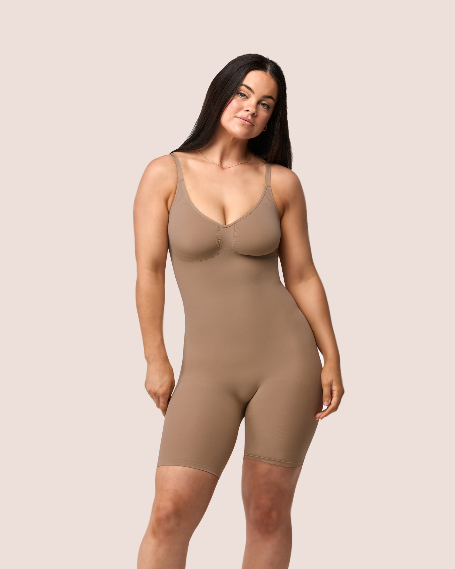 Seamless Shaping Mid-Thigh Bodysuit 7