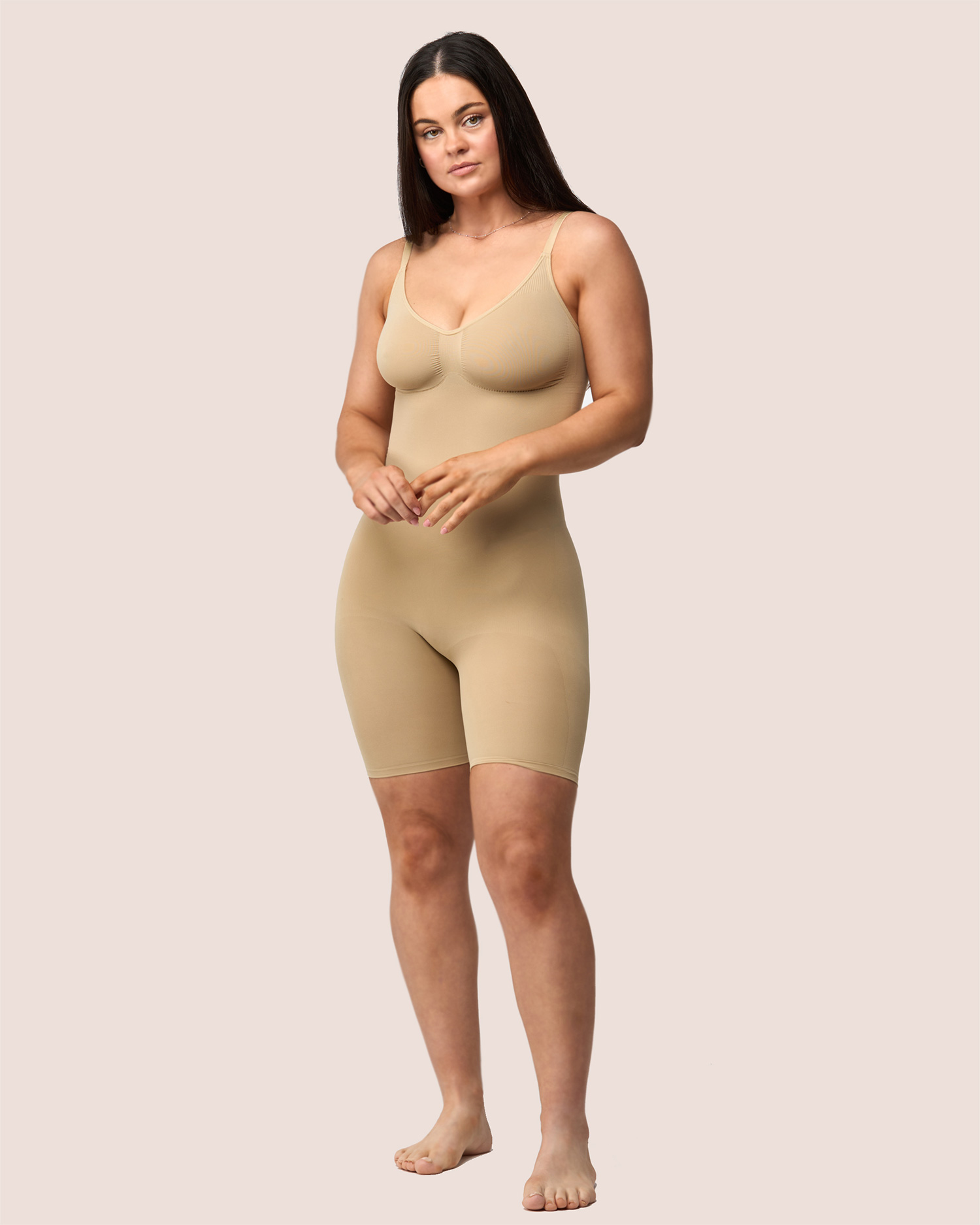Seamless Shaping Mid-Thigh Bodysuit 