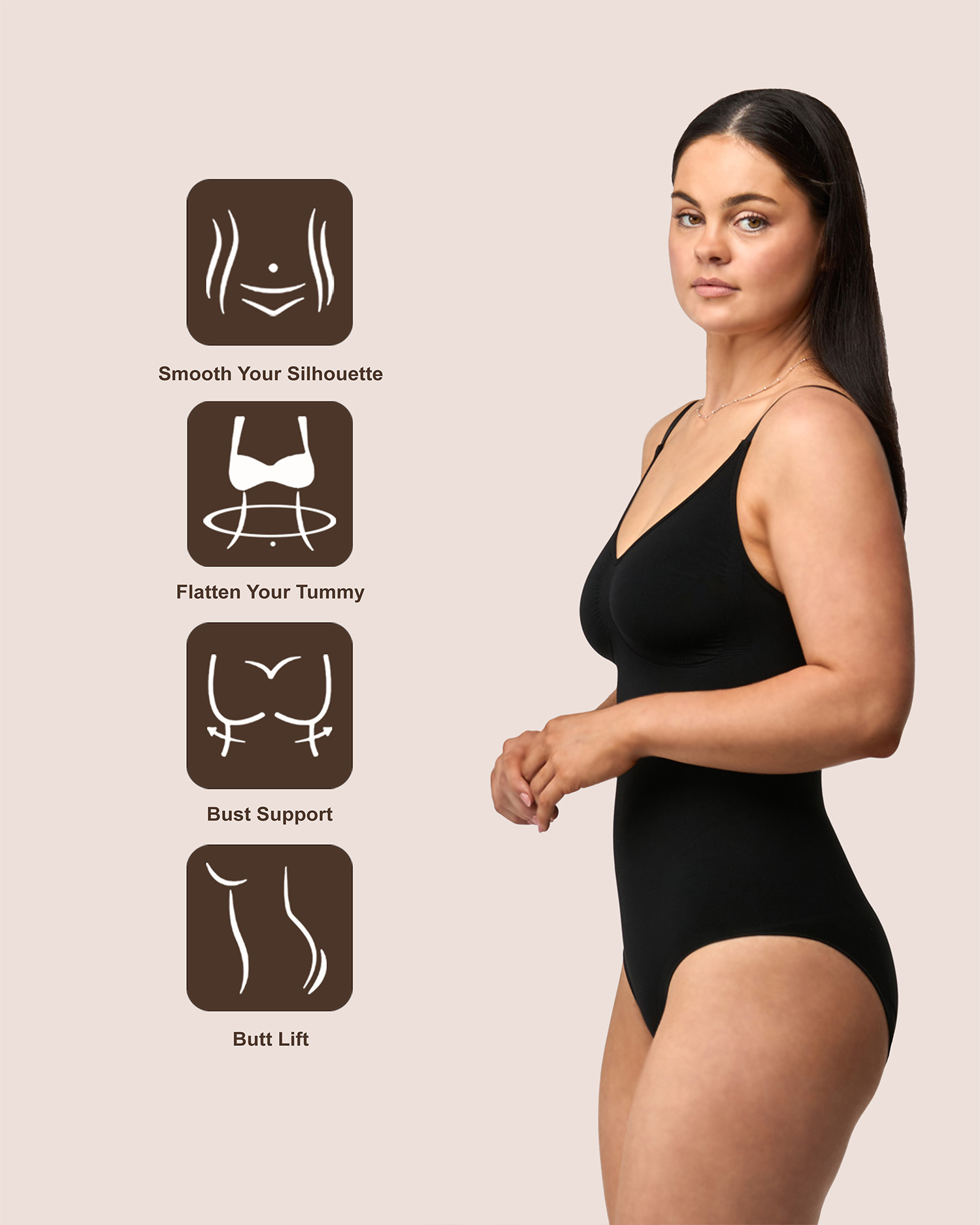 Seamless Shaping Brief Bodysuit 4