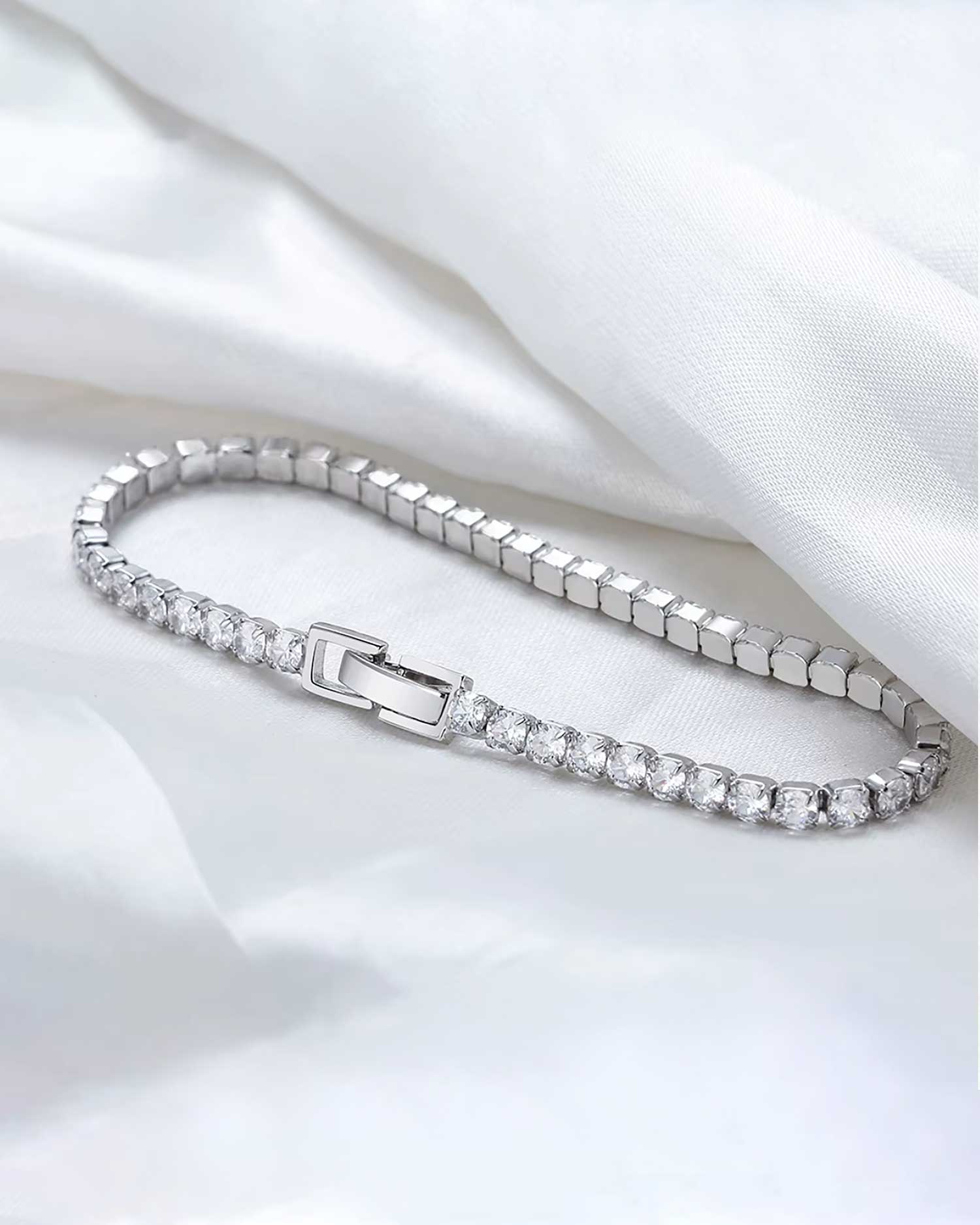 Aria – Sterling Silver Tennis Bracelet