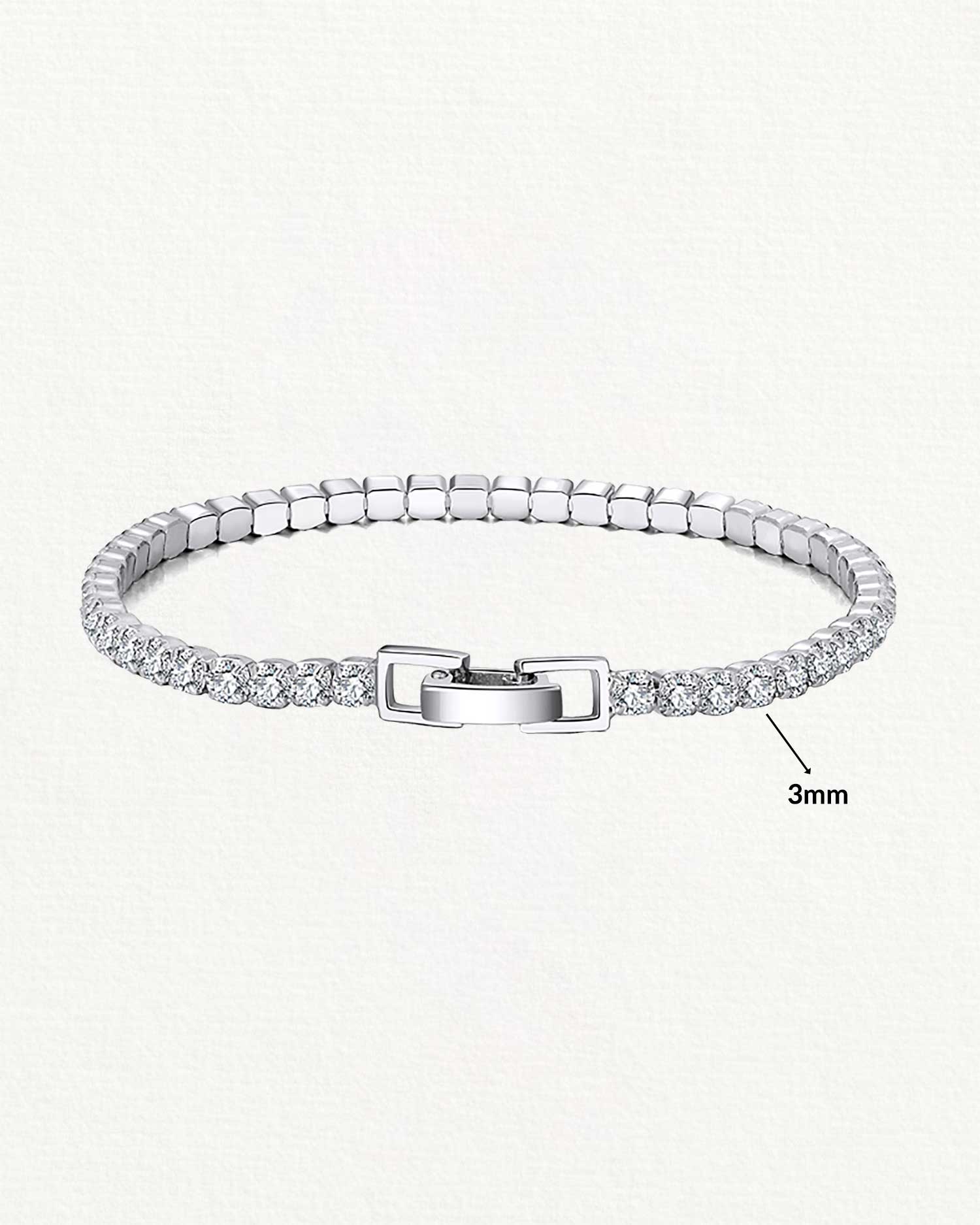 Aria – Sterling Silver Tennis Bracelet 4