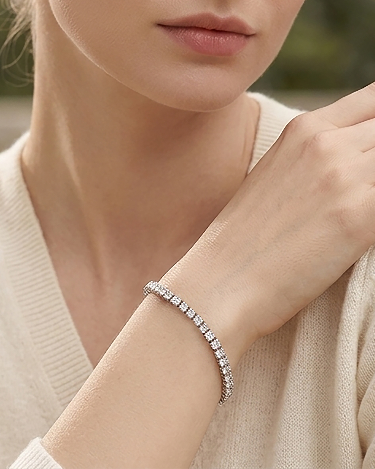 Aria – Sterling Silver Tennis Bracelet 2