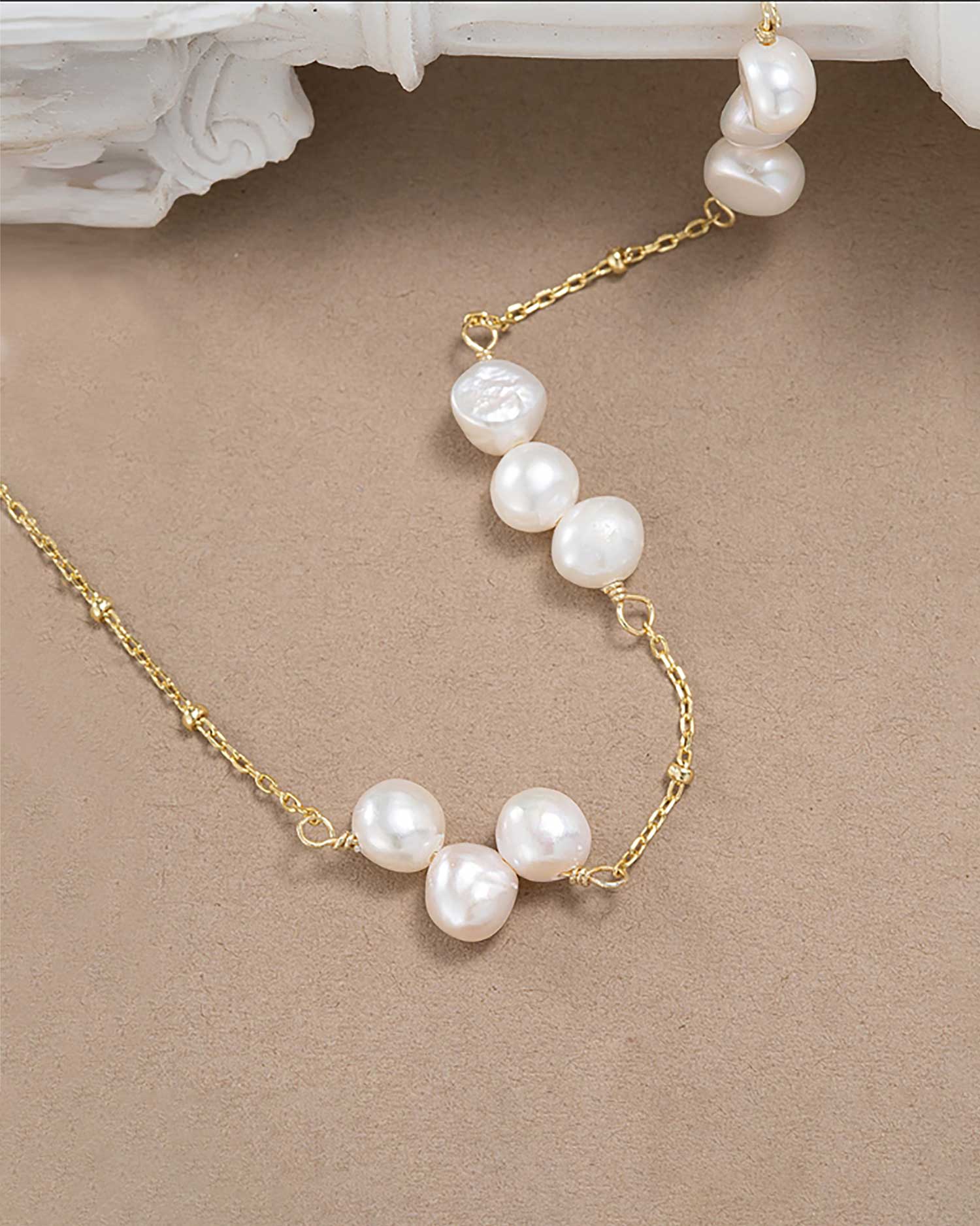 Aurelle – Irregular Freshwater Pearl Necklace 3