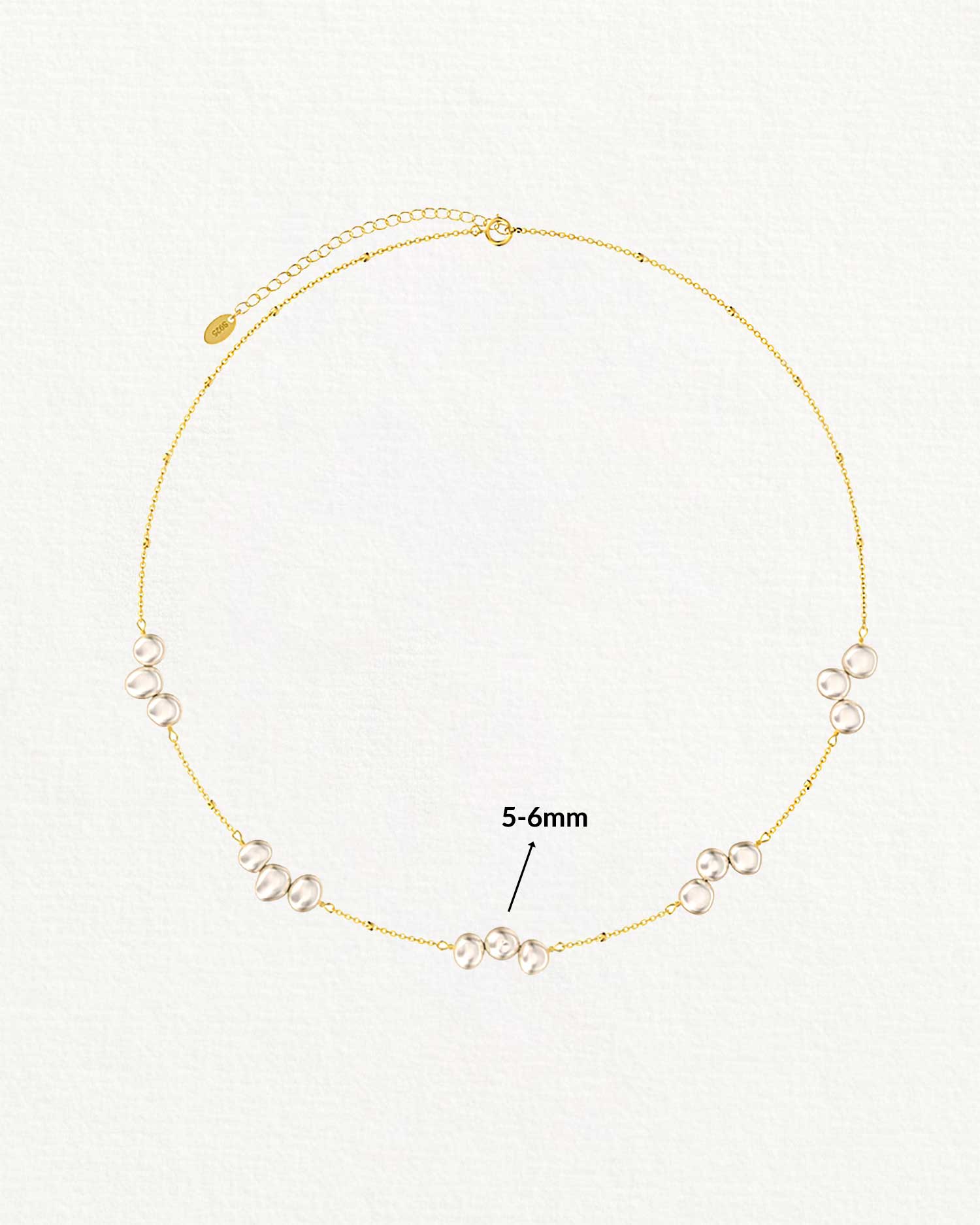 Aurelle – Irregular Freshwater Pearl Necklace 4