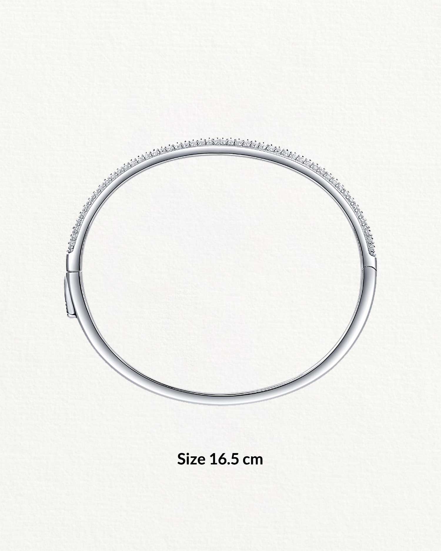 Callia – Moissanite Sterling Silver Bangle 4