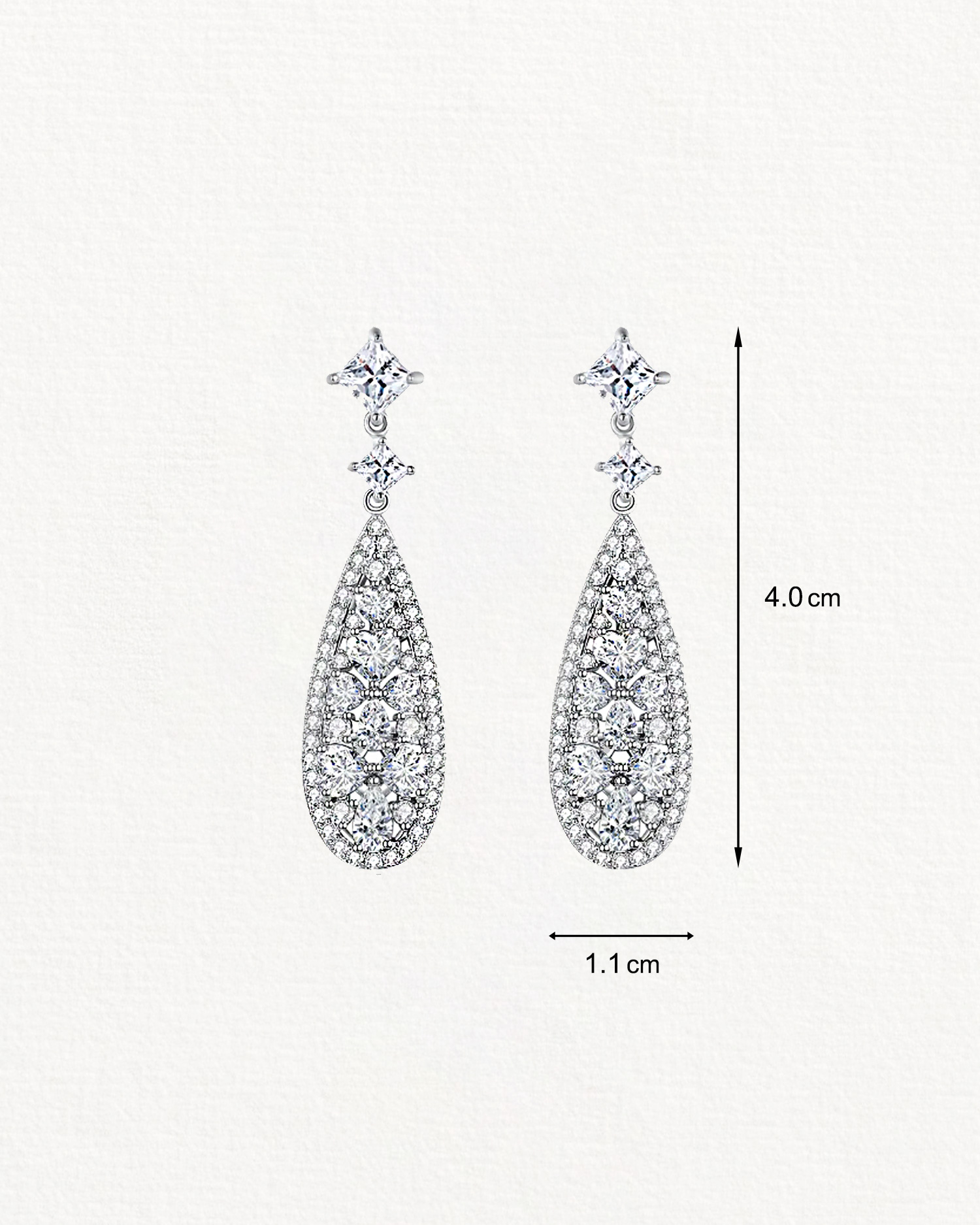 Elara – Zircon Teardrop Earrings 4