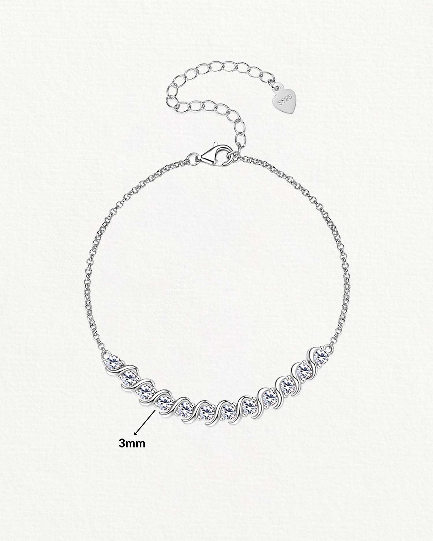 Elaris – Moissanite Tennis Bracelet 5