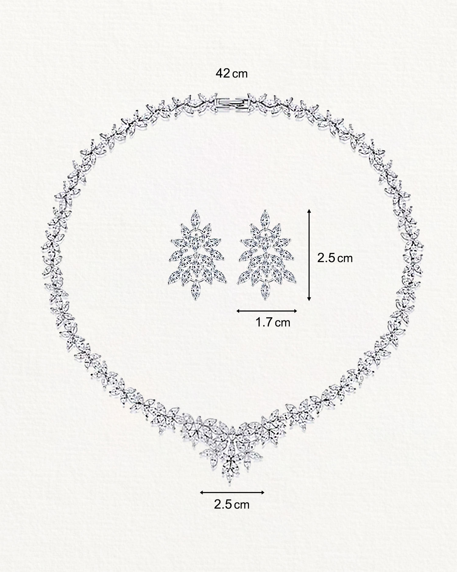 Eloura – Flower Zircon Bridal Set 7