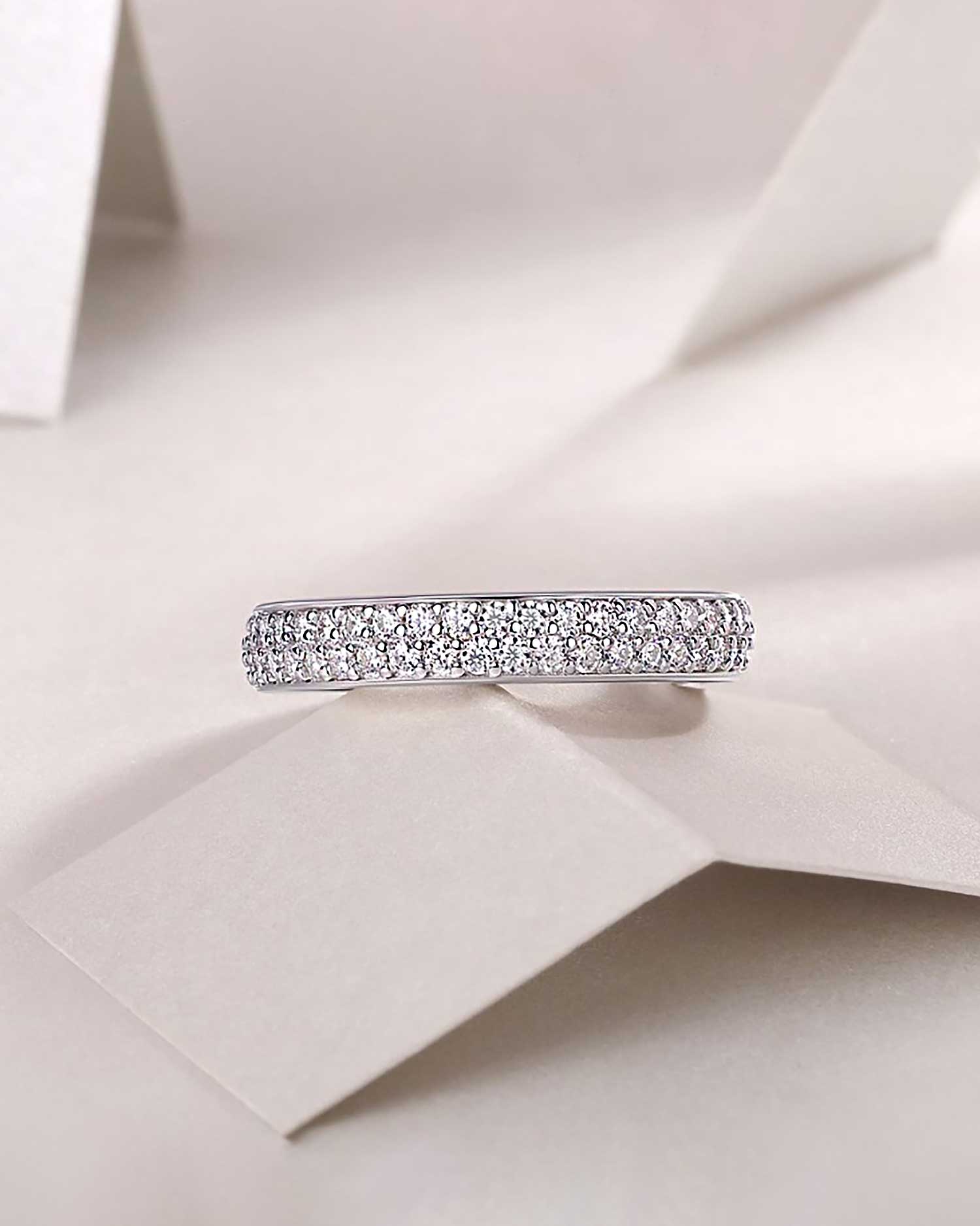 Eterna – Moissanite Silver Ring 3