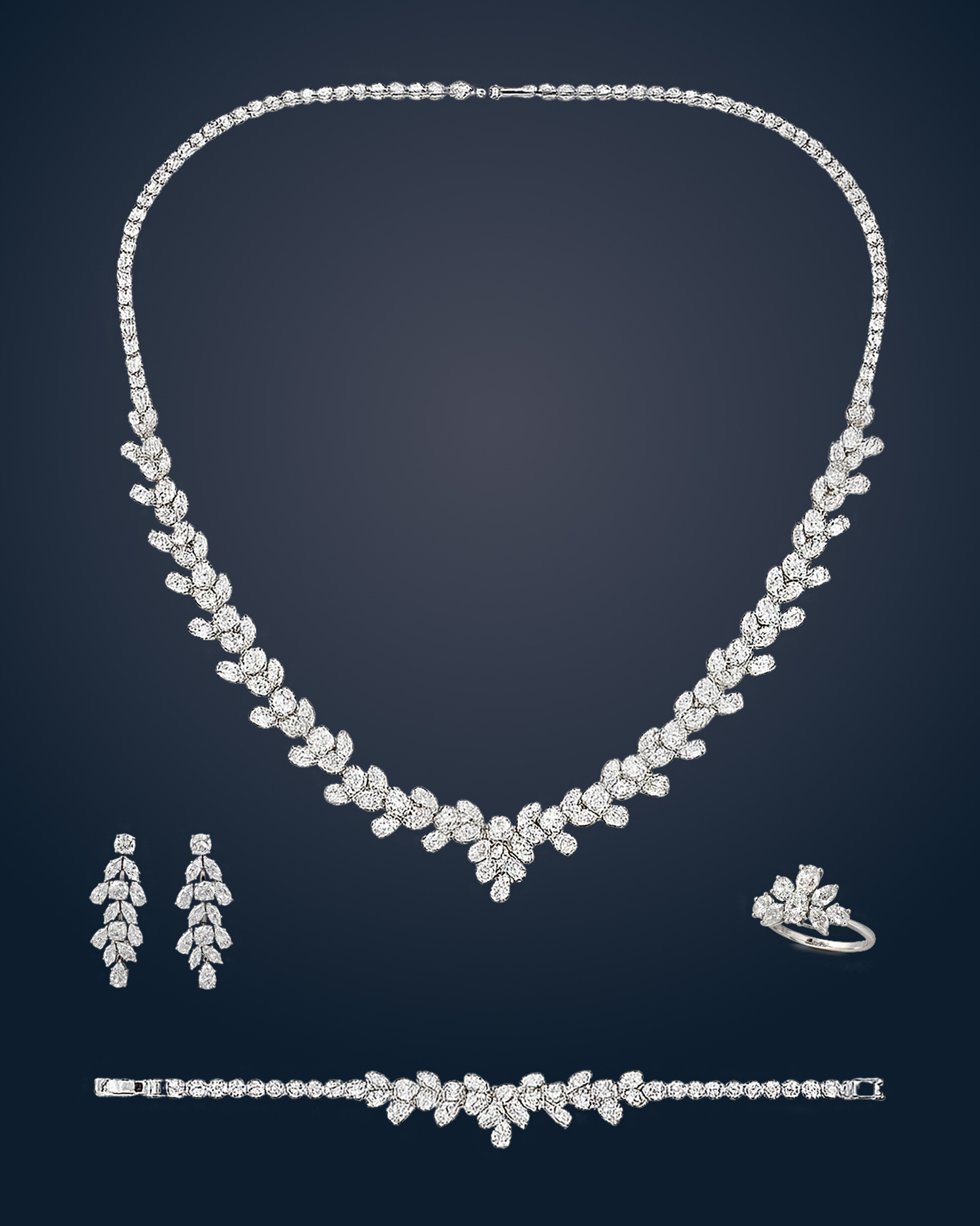 Florette – Floral Zircon Bridal Set 4