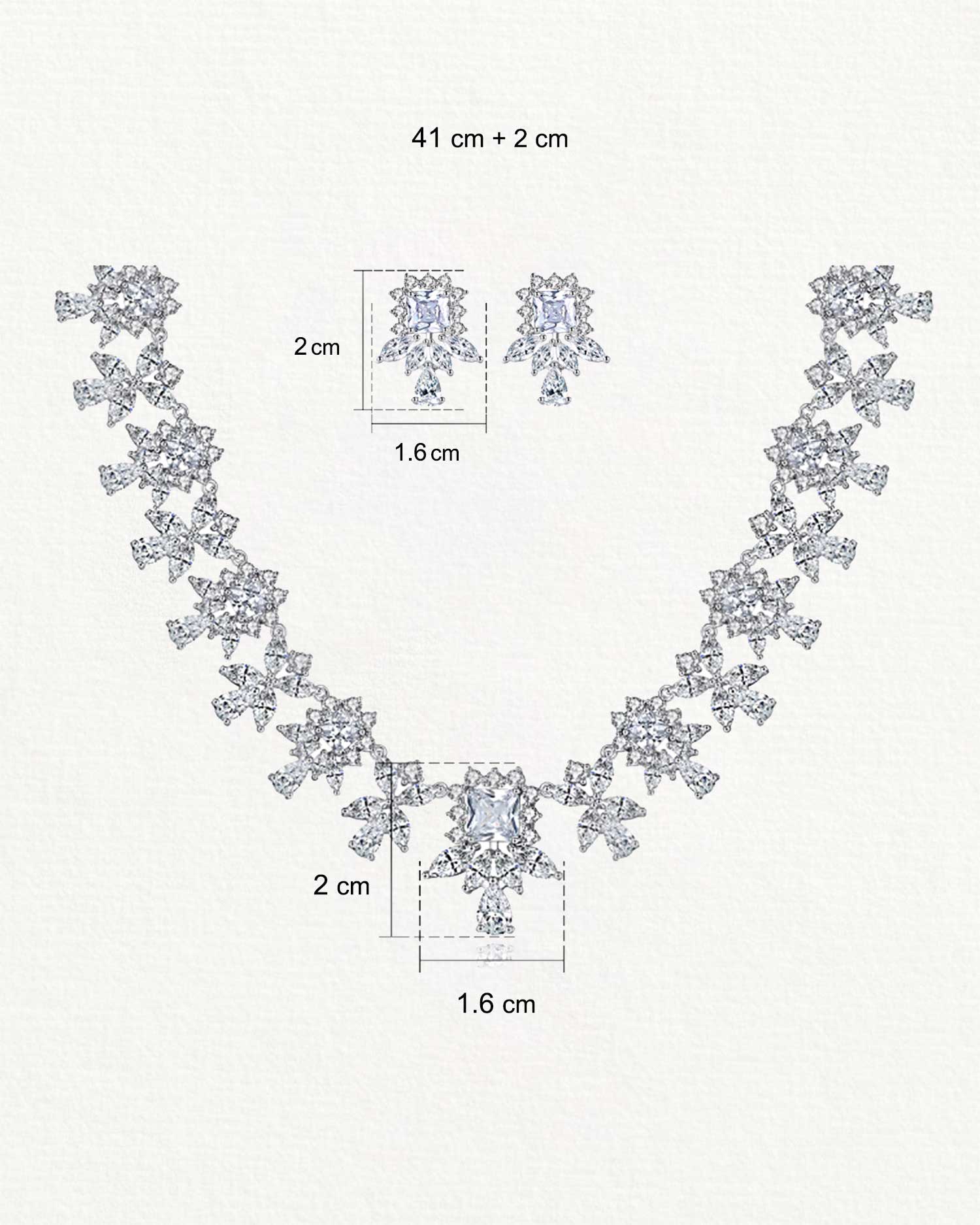 Fryna – Floral Zircon Bridal Set 7