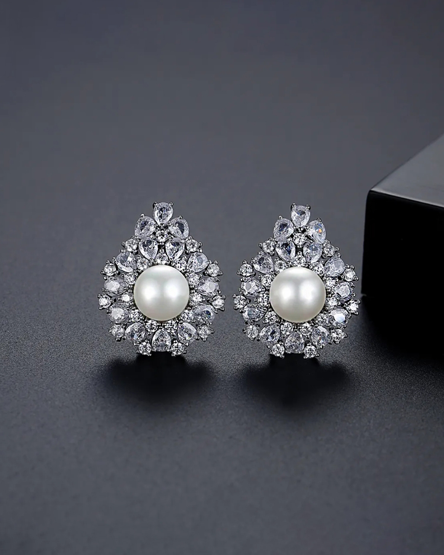 Liora – Pearl Blossom Stud Earrings 2