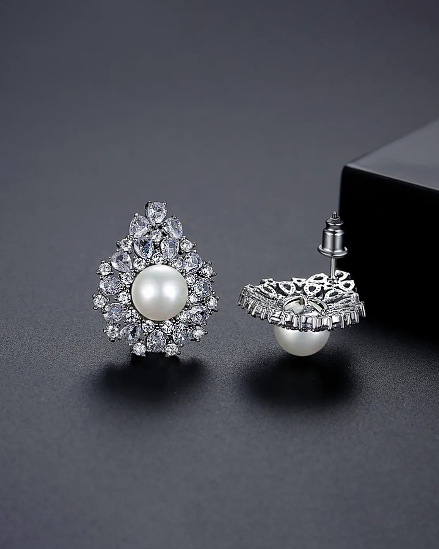Liora β Pearl Blossom Stud Earrings