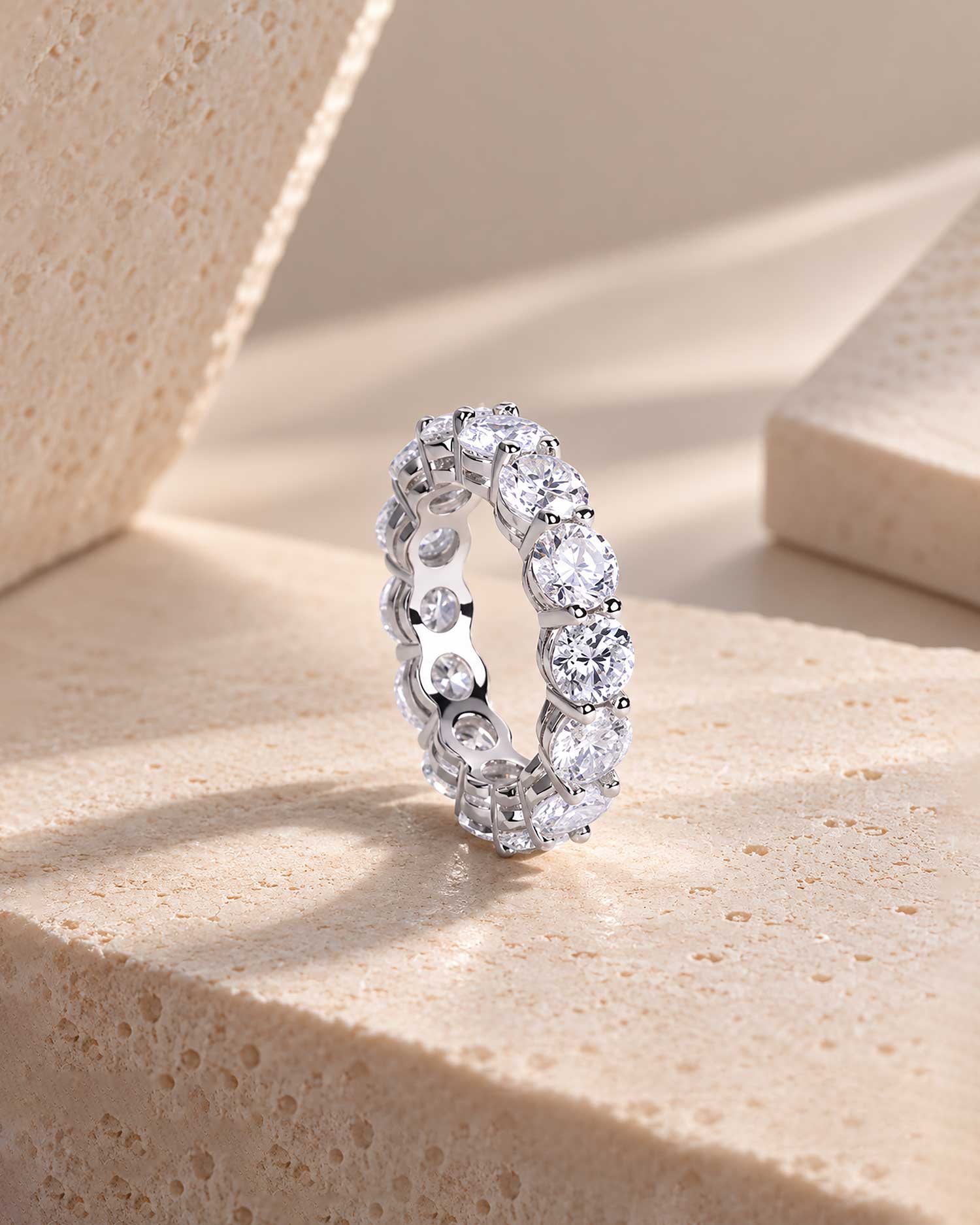 Lucia – Silver Moissanite Eternity Ring 2