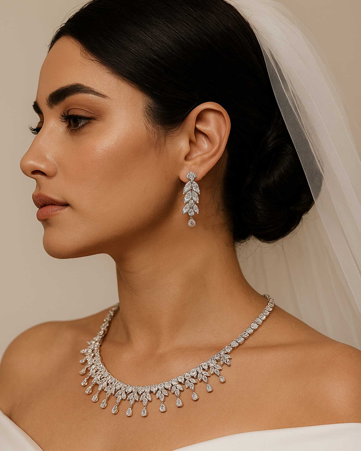 Lyven – Flower Zircon Bridal Set 5
